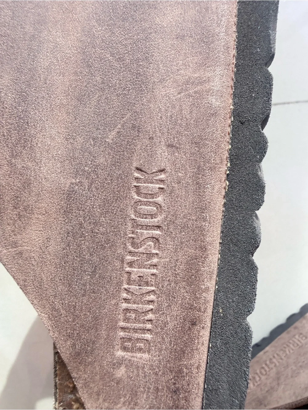 Birkenstock Men's Double Strap Metallic Bronze Sandals
